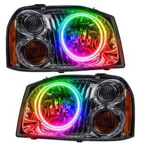 Nissan Frontier Headlight Assembly - ORACLE Lighting - Dual Halo, ColorSHIFT, SMD - `01-`04